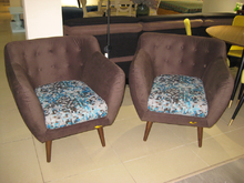 Кресло Megaroom Вензо итальянская обивка (коричневое)