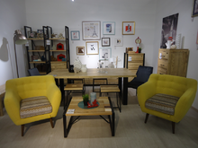 Кресло Megaroom Вензо итальянская обивка (желтое)