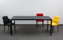 Комплект Concepto стол MATT GREY GLASS + стулья BUTTERFLY (рогожка)(любой цвет, кроме синего и беж)